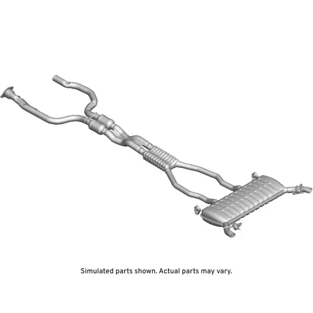 23328482 - : Exhaust Muffler Assembly with 3-Way Catalytic Converter, Pipes, Shield, and Insulator for GM Image