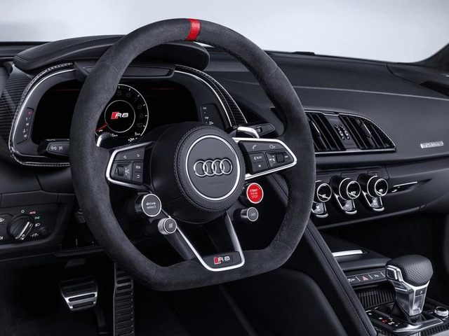 ZAW419091DDSP - Interior: Audi Sport Alcantara Steering Wheel With Red for Audi: R8 Image