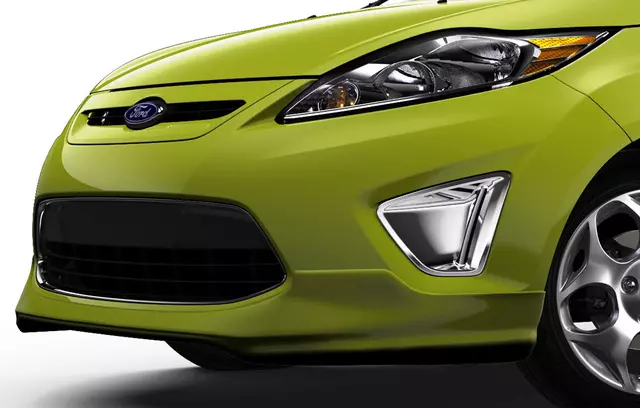 BE8Z17E811BA - Electrical: Lamp Bezels - Auxiliary - Chrome for Ford: Fiesta Image