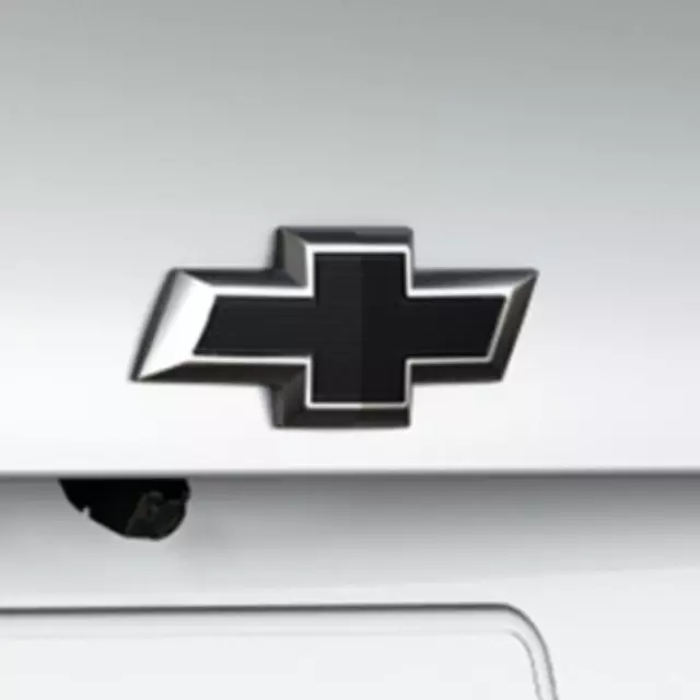 84479866 - Exterior: Front and Rear Bowtie Emblems - Black for Chevrolet: Malibu, Malibu Limited Image