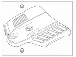 2560106912 - Chassis Sheet Metal/Air Intake: Engine Cover for Mercedes-Benz Image