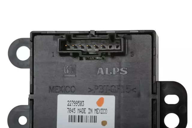 Jet Black Sunroof Switch - GM (22799503)