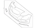 11788008409999 - : Exchange Trim, Bumper for Mercedes-Benz Image