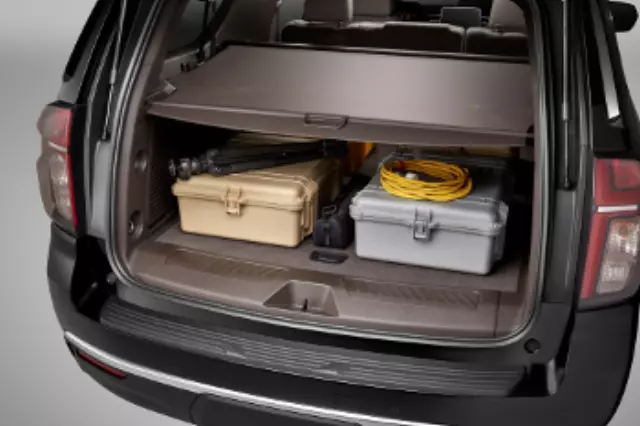 84390977 - Body: Cargo Area Shade - Very Dark Atmosphere for Cadillac: Escalade, Escalade ESV | Chevrolet: Suburban, Tahoe | GMC: Yukon, Yukon XL Image