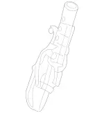 2119700126 - Rear Seat Bench: Folding Device for Mercedes-Benz Image