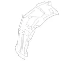 2576909601 - Attachment Parts: Wheel Arch Cover for Mercedes-Benz Image
