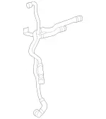 2055002872 - Radiator: Coolant Pipe for Mercedes-Benz Image