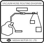 22304AM600 - : Vacuum Diagram for INFINITI: FX35, G35, M35 Image
