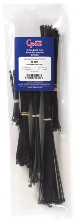 836507 - : Nylon Cable Ties, Cable Tie Assortment, Black for Grote Lighting Image
