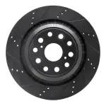 63375021D - : DFC Brake Rotor - Drilled and Slotted - Black for DYNAMIC FRICTION Image