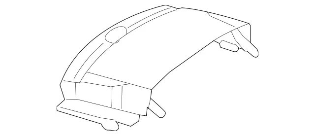 17169000009051 - Body: Trunk Lid Trim for Mercedes-Benz Image