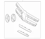 1668800385 - Detachable Parts: Radiator Shell for Mercedes-Benz: GL350, GL450, GL550, GL63 AMG, GLS350d, GLS450, GLS550, GLS63 AMG Image