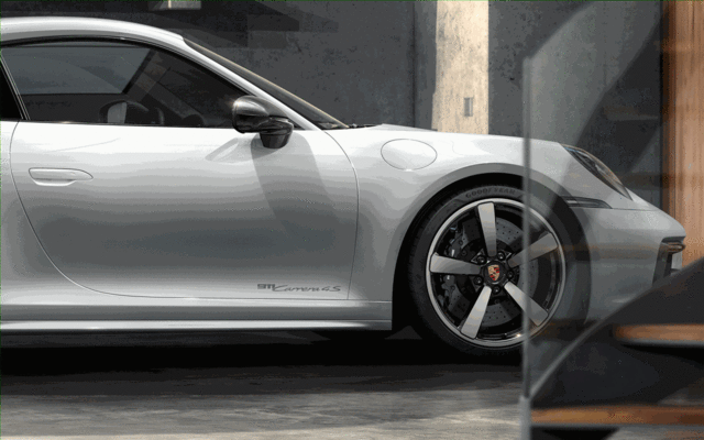 99204482019V04 - Exterior: Model Designation on Doors - Silver for Porsche: 911 Image