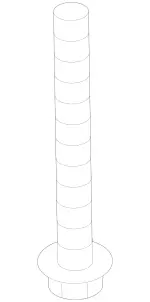 199903501 - Steering: Hex. Head Screw W Flange for Mercedes-Benz Image