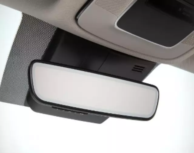 L0F62AU000 - Interior: 2022 2023 Hyundai Auto Dimming Mirror w/ Homelink And Compass for Hyundai: Santa Cruz, Sonata, Tucson Image