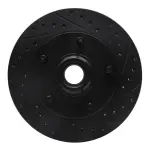 63354097R - : DFC Brake Rotor - Drilled and Slotted - Black for DYNAMIC FRICTION Image