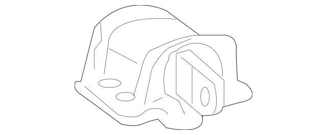 2122400618 - Engine: Rear Insulator for Mercedes-Benz Image