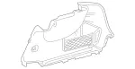 17769048039E83 - Body: Trunk Side Trim for Mercedes-Benz Image