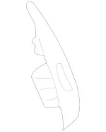 20372705287E94 - Body: Door Trim Molding for Mercedes-Benz Image