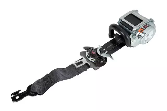 Dark Titanium Passenger Seat Belt with Retractor and Pre-Tensioner - GM (19333349)