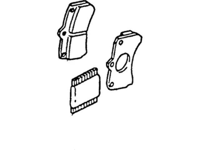 XS4Z2001AA - Brakes: Brake Pads for Ford: Escort | Mercury: Tracer Image