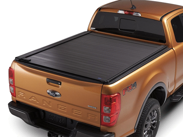VKB3Z99501A42ED - : Tonneau Cover - Embark, Retractable With Channels For Bed Racks, 5.0 Bed for Ford: Ranger Image