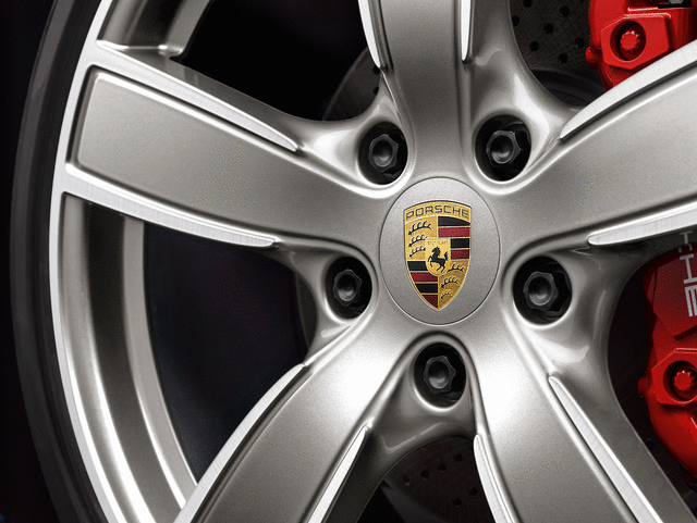 4460726 - Wheels: Wheel Hub Covers - Black (Satin-Gloss) for Porsche Image