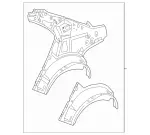 2126301113 - Body: Inner Panel for Mercedes-Benz Image