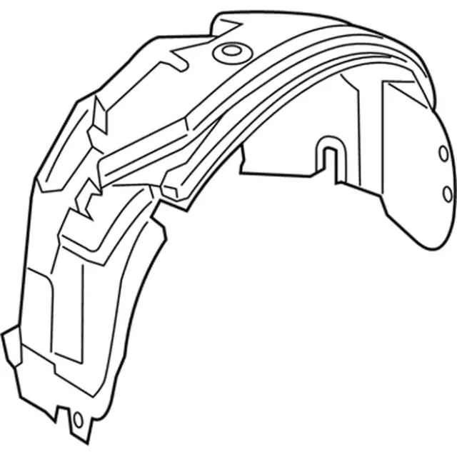 HS7Z16103F - : Fender Splash Shield for Ford Image