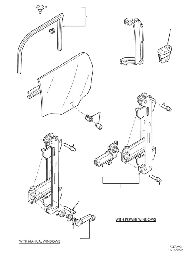 YS4Z6123395CB - Body: Window Motor for Ford Image