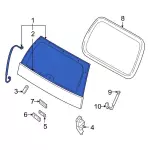 3L2Z78422A12AA - Body: Glass W/Applique for Ford: Explorer Image