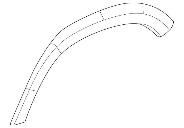 1668846522 - Side Walls: Wheel Arch Cover for Mercedes-Benz: GL350, GL450, GL550, GL63 AMG, GLS350d, GLS450, GLS550, GLS63 AMG Image