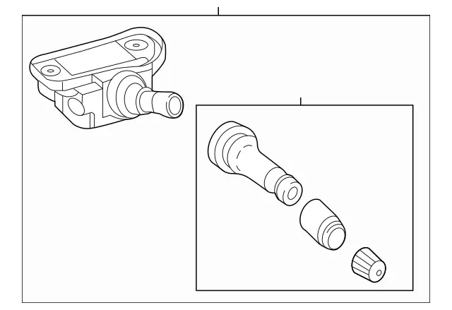 9052202 - Wheels: Tire Pressure Sensor for Mercedes-Benz: AMG GT 43, AMG GT 53, AMG GT 63, AMG GT 63 S, AMG GT 63 S E Performance, CLS450, CLS53 AMG, E300, E350, E400, E43 AMG, E450, E53 AMG, E63 AMG S, G550, G63 4x4 Squared AMG, G63 AMG Image image
