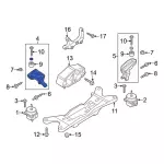 FR3Z6028D - Engine: Mount Bracket for Ford: Mustang Image