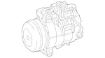 830370280 - : Remanufactured Refrigerant Compressor for Mercedes-Benz Image