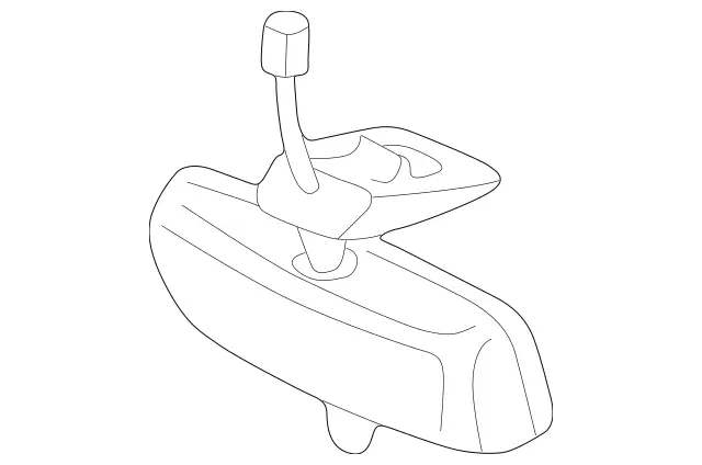 20881006177D43 - Body: Mirror Inside for Mercedes-Benz Image