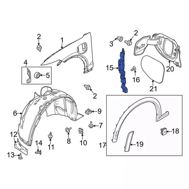 LJ8Z16072B - : Insulator for Ford: Mustang Mach-E Image