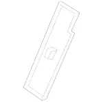 17792409009E83 - Body: Seat Back Panel for Mercedes-Benz Image