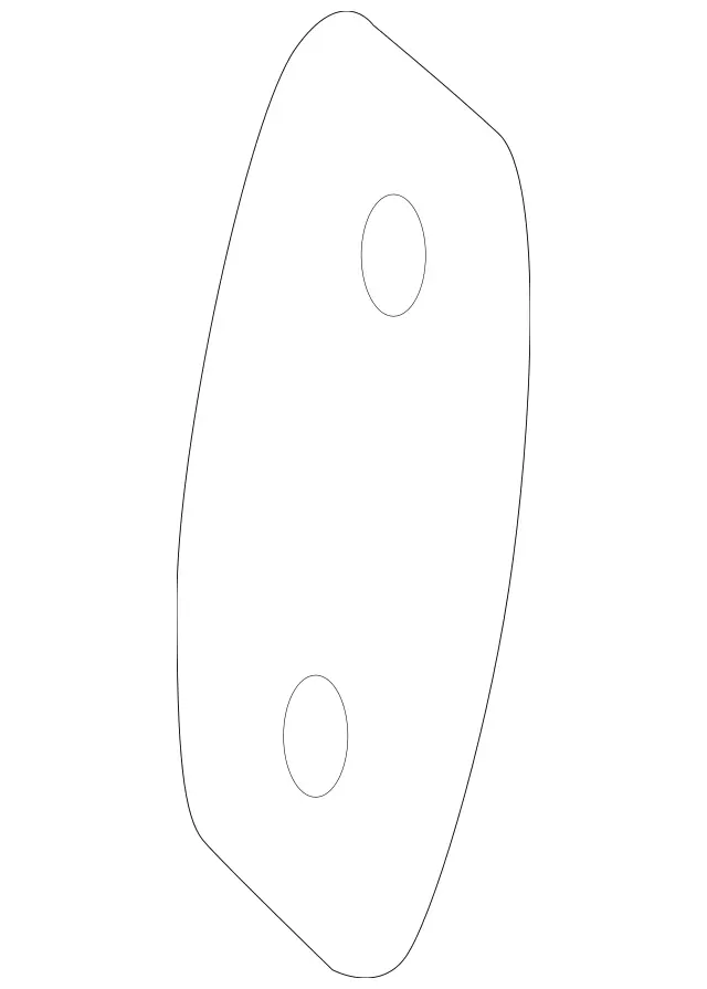 1977230311 - Rear Doors: Compensating Plate for Mercedes-Benz: Maybach S550, Maybach S560, Maybach S600, Maybach S650, S450, S550, S560, S600, SL400, SL450, SL550, SL63 AMG, SL65 AMG, SLS AMG Image image