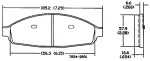 13054148 - : Disc Brake Pad Set for Ford: Crown Victoria | Lincoln: Town Car | Mercury: Grand Marquis, Marauder Image