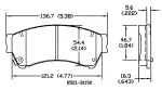 13050947 - : Disc Brake Pad Set for Mazda: 6 Image