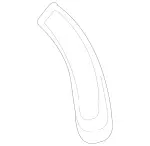 2238240600 - Electr. System: Cover, Wiper Arm for Mercedes-Benz: 350SD, Maybach S580, Maybach S680, S500, S580, S580e, S63 AMG E Performance Image