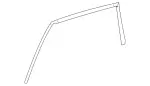 2516901989 - Rear Doors: Trim Molding for Mercedes-Benz: R320, R350, R500 Image