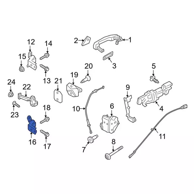 AB3Z2626811C - : Lower Hinge for Ford: Ranger Image