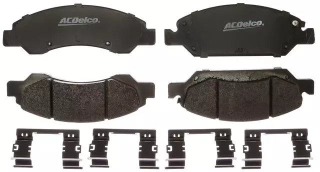 19365993 - : Enhanced Performance Semi-Metallic Front Disc Brake Pad Set (Police) for GM Image