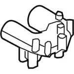 8C3Z6W650B - Engine: Hose for Ford: F-250 Super Duty, F-350 Super Duty, F-450 Super Duty Image