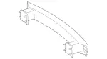2226103500 - Substructure: Rear Crossmember for Mercedes-Benz: Maybach S550, Maybach S560, Maybach S600, Maybach S650, S450, S550, S550e, S560, S600, S63 AMG, S65 AMG Image