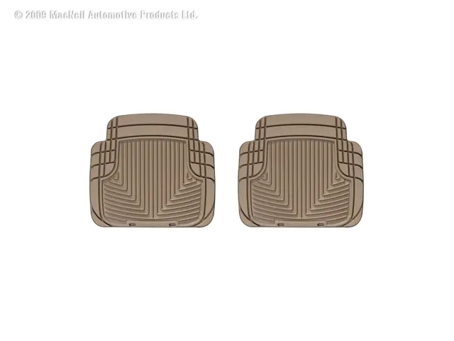 W50TN - Accessories: Rear Tan All Weather Floor Mats for WeatherTech Image