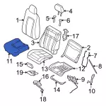 7L1Z7863804NK - Body: Seat Cover for Ford: Expedition Image