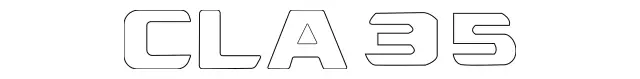 1188173200 - Trunk Lid: Model Badge for Mercedes-Benz: CLA35 AMG Image image
